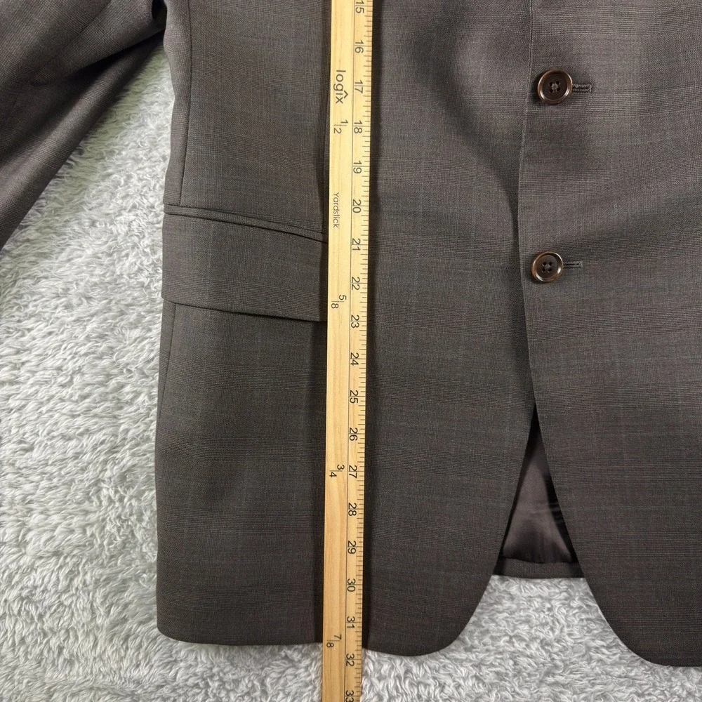 Brooks‎ Brothers 1818 Madison Brown Wool Sport Coat Blazer 43R Made in Italy